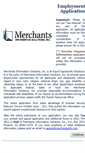 Mobile Screenshot of employapp.merchantsinfo.com